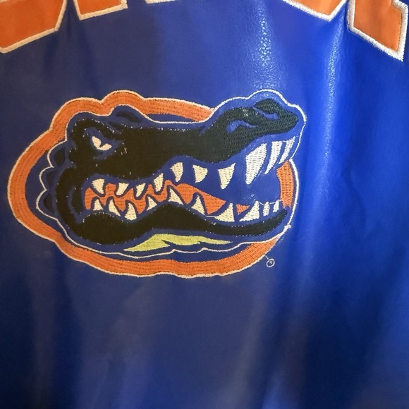 University Of Florida Gators Vintage Steve & Barry's Faux  Leather Jacket Size M - Picture 11 of 16